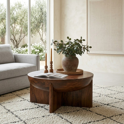 PRITI Wooden Frame Coffee Table