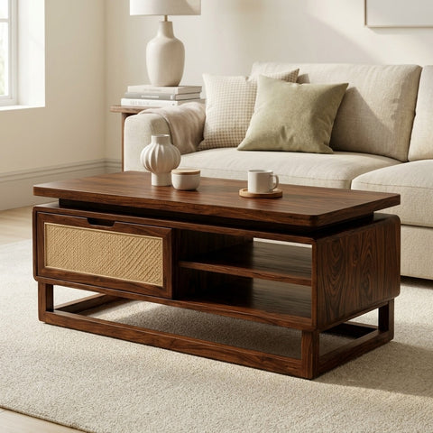 PRITI Solid Wood Coffee Table for Living Room