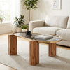 PRITI Abstract Centre Table | Wooden Coffee Table for Living Room