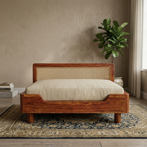 PRITI Solid Sheesham Wood Pet Daybed | Cat Bed | Dog Bed