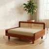PRITI Solid Sheesham Wood Pet Daybed | Cat Bed | Dog Bed