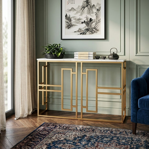 PRITI Metal Console Table