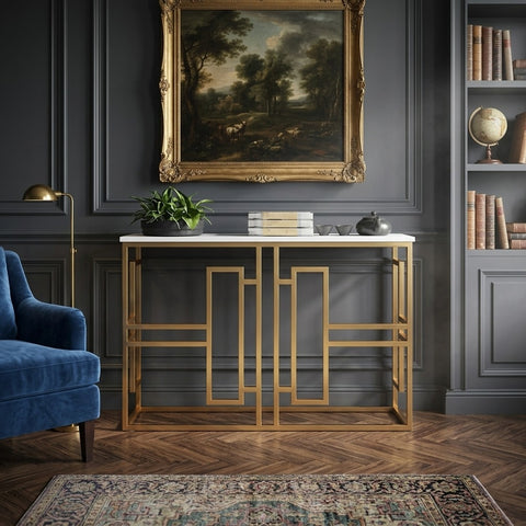 PRITI Metal Console Table