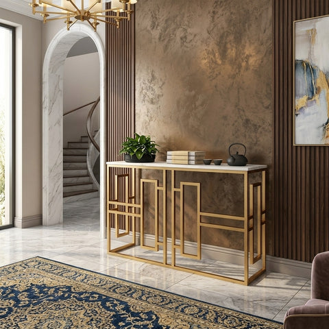 PRITI Metal Console Table