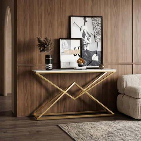 PRITI Metal Console Table