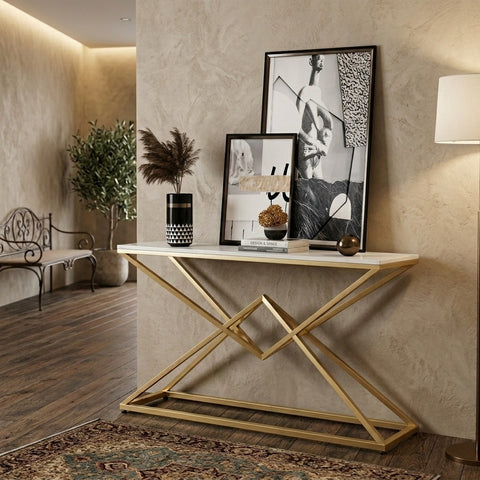PRITI Metal Console Table