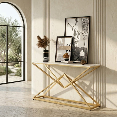 PRITI Metal Console Table