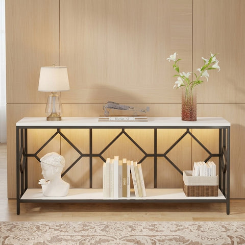 PRITI Metal Console Table