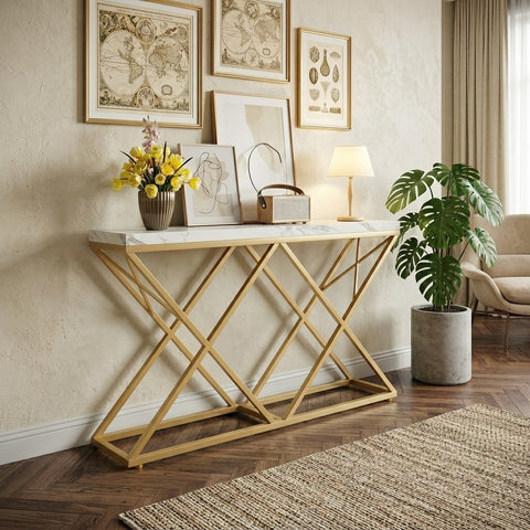 PRITI Metal Console Table