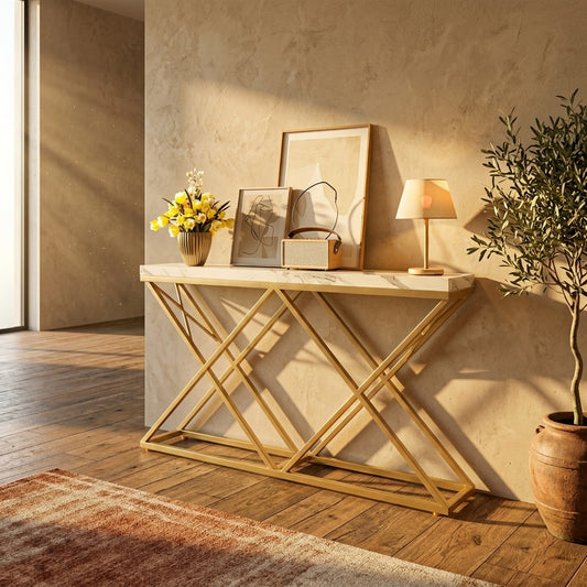 PRITI Metal Console Table