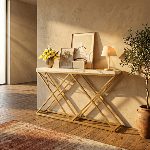 PRITI Metal Console Table