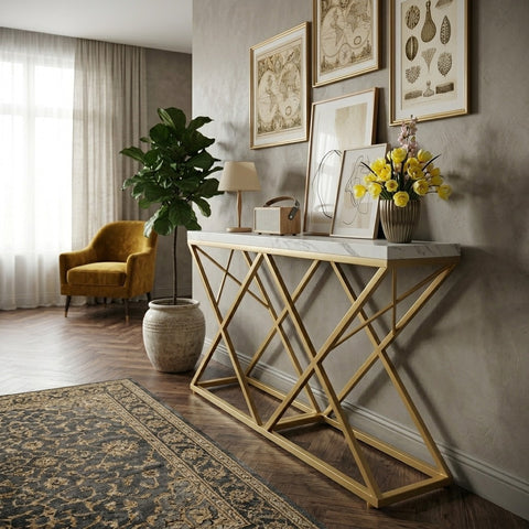 PRITI Metal Console Table