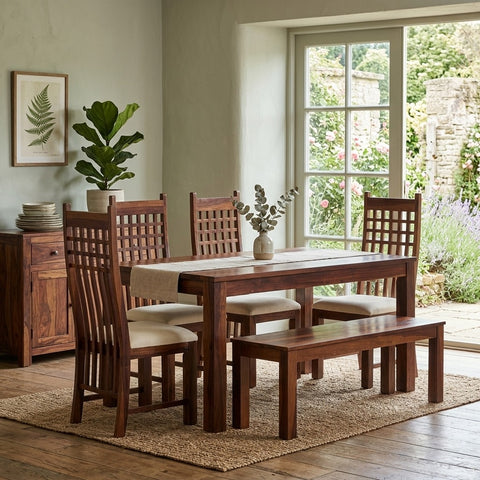 PRITI Sheesham Wood dining table set