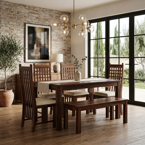 PRITI Sheesham Wood dining table set