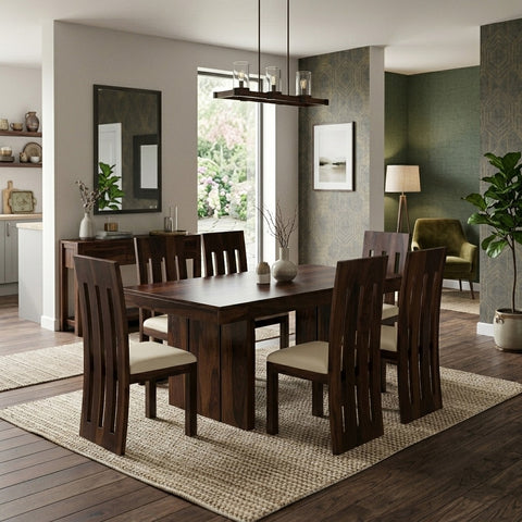 Priti Sheesham Wood dining table set