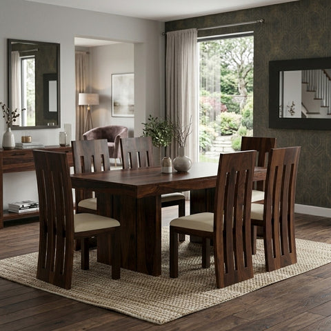 Priti Sheesham Wood dining table set
