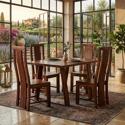 PRITI Sheesham Wood dining table set