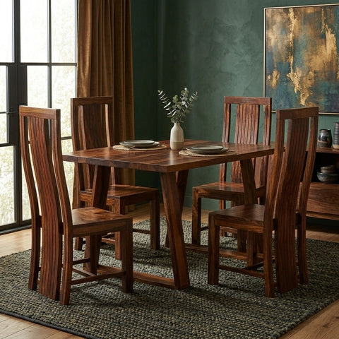 PRITI Sheesham Wood dining table set