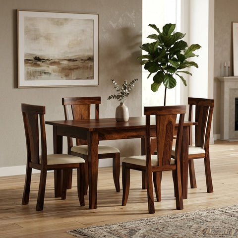 Priti Sheesham Wood dining table set