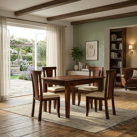 Priti Sheesham Wood dining table set