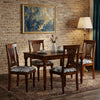 PRIT Sheesham Wood 4 Seater Dining Set in Walnut Finish