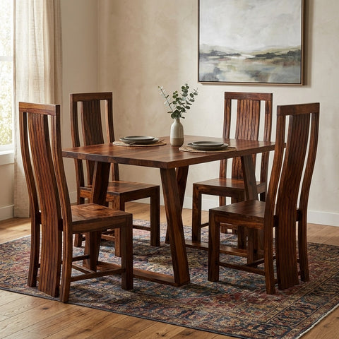 PRITI Sheesham Wood dining table set