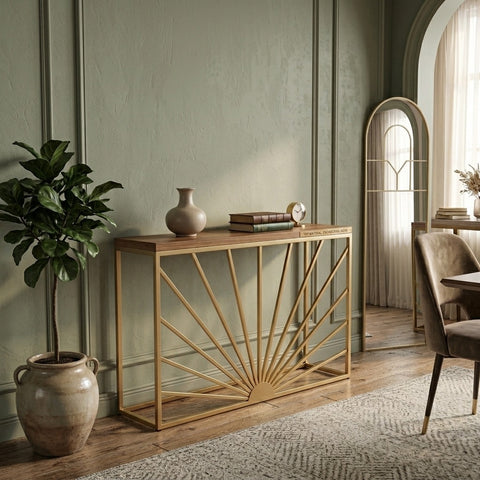 PRITI Metal Console Table