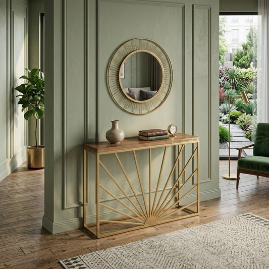 PRITI Metal Console Table