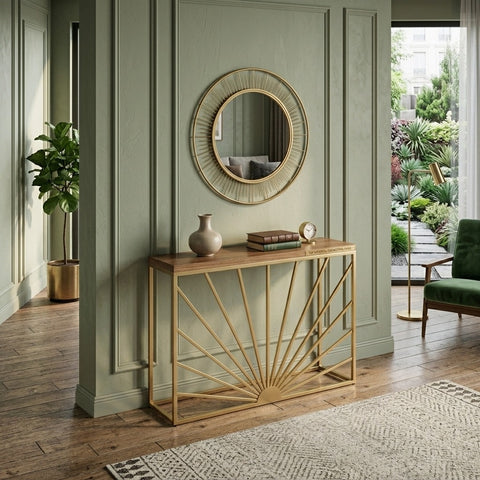 PRITI Metal Console Table