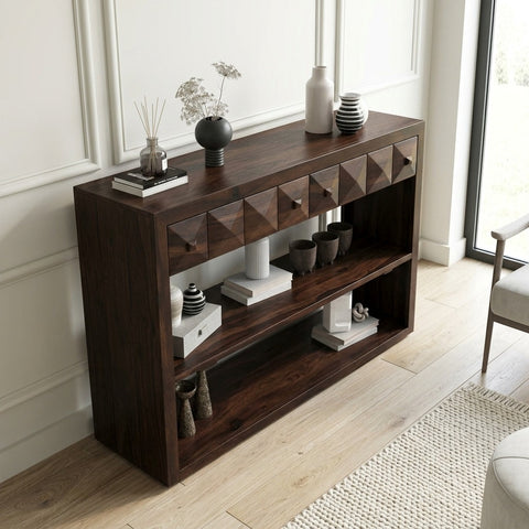 PRITI Sheesham Wood Console Table for Living Room