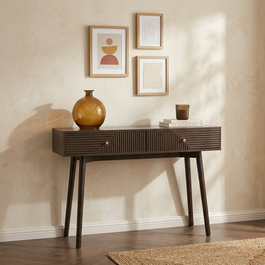PRITI Dressing Table Console - Walnut