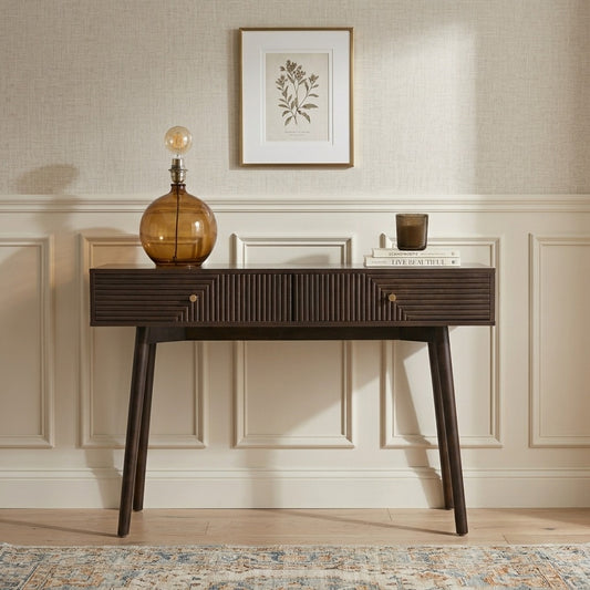 PRITI Dressing Table Console - Walnut