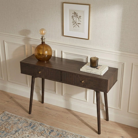 PRITI Dressing Table Console - Walnut