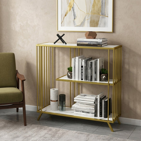 PRITI Stainless Steel Console Table for Living Room