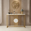 PRITI Rectangular White  Console Table