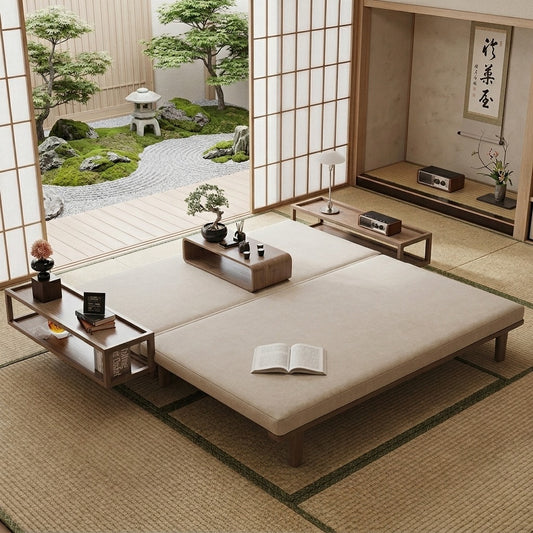 PRITI Wooden Sofa Cum Bed | Pull Out Mechanism & Premium