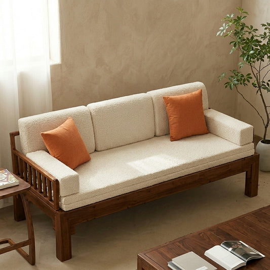 PRITI Solid Wood Sofa Cum Bed & Premium