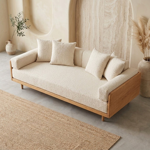 PRITI Solid Wood Sofa Come Bed