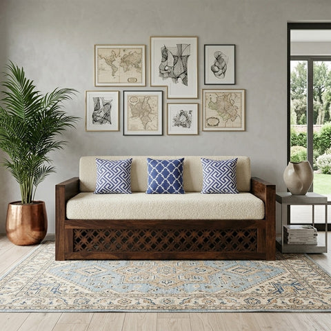 PRITI Sofa Come Bed Sheesham Wood
