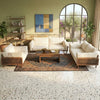 PRITI Solid Wood 3 + 2 +1 Sofa Set for Living Room
