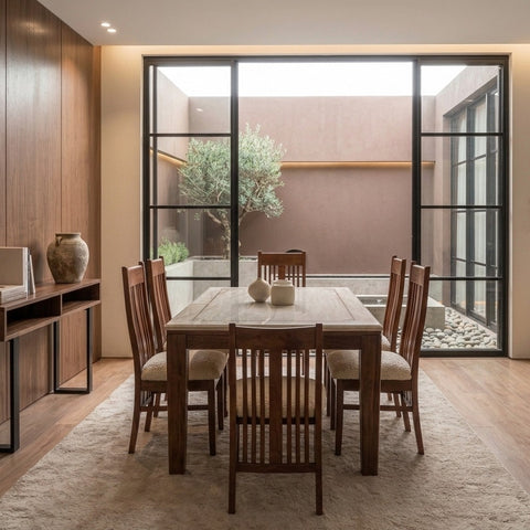 PRITI Sagwan Wood Dining Set