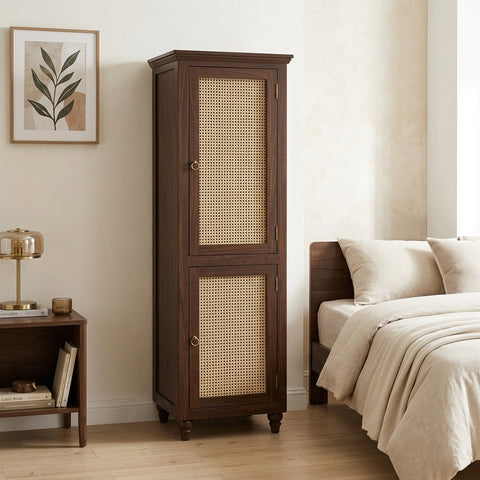 PRITI single door sheesham wood wardrobe