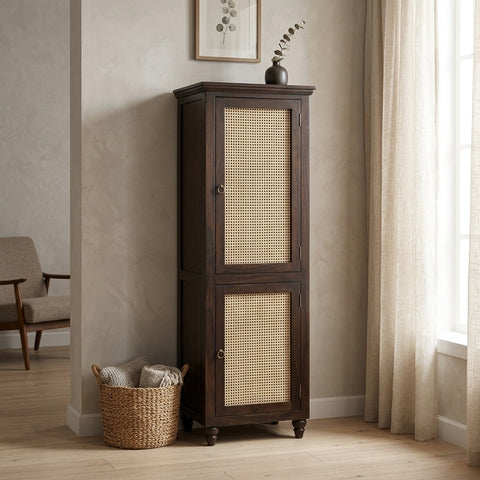 PRITI single door sheesham wood wardrobe