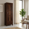 PRITI single door sheesham wood wardrobe