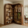 PRITI Sheesham Wood Ladder Book Shelf (Honey Finish)