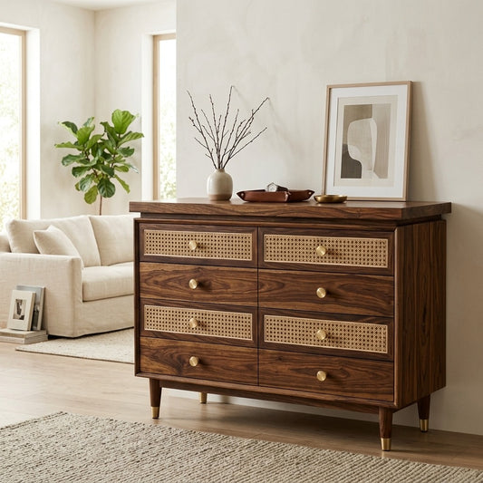 PRITI Solid Sheesham Wood Chest Of Drawers for Living Room | Bedroom