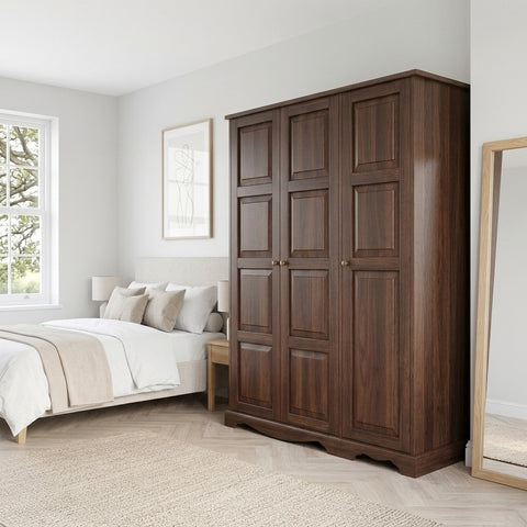 PRITI Sheesham Wood 3 Door Wardrobe