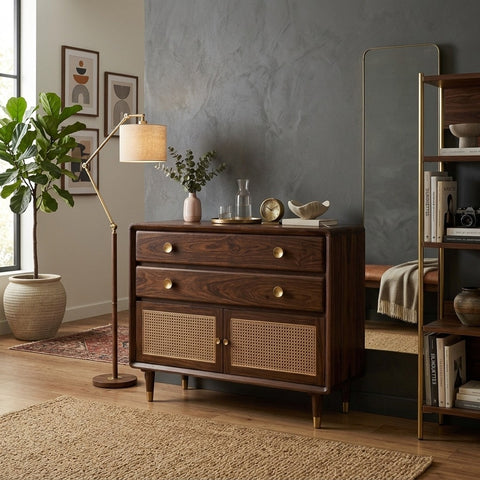 PRITI Solid Sheesham Wood Chest Of Drawers for Living Room | Bedroom