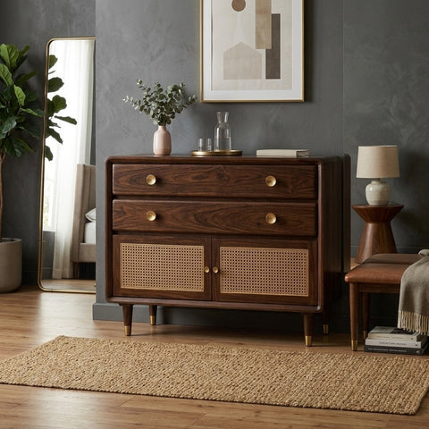 PRITI Solid Sheesham Wood Chest Of Drawers for Living Room | Bedroom