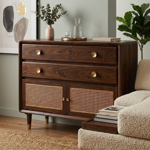 PRITI Solid Sheesham Wood Chest Of Drawers for Living Room | Bedroom